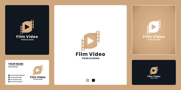 clip video logo design for film, editor or studio