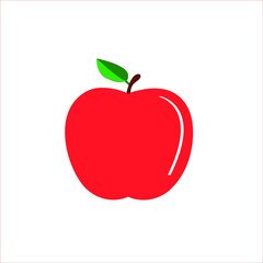 red apple isolated on white vector