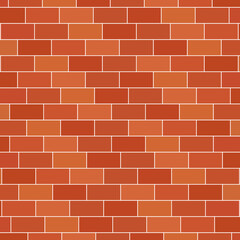 Red brick wall Vector pattern texture background