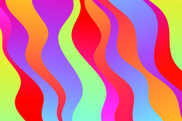 Abstract vector illustration with color waves.