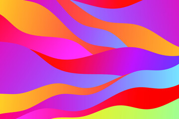 Abstract vector illustration with color waves.