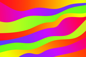 Abstract vector illustration with color waves.