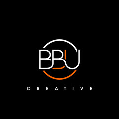 BBU Letter Initial Logo Design Template Vector Illustration