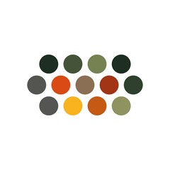 Abstract image with multicolored circles. Decorative background with circles.