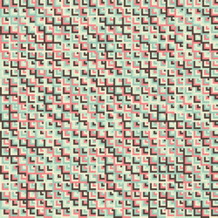 Fototapeta premium Abstract Geometric Pattern generative computational art illustration