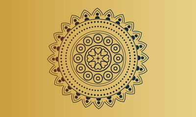 luxurious mandala design ornamental beautiful background in vector.