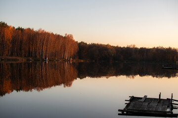 sunrise on the lake