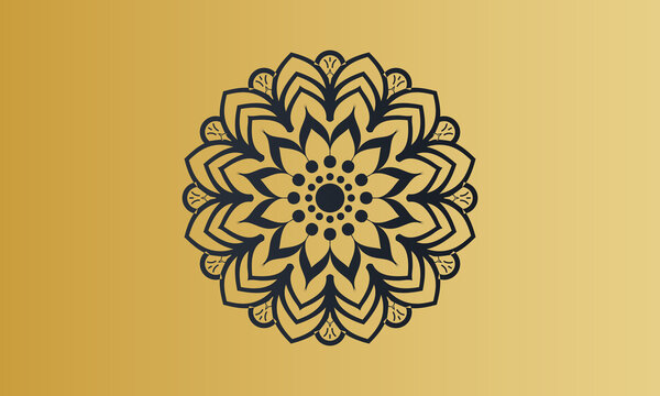 luxurious mandala design ornamental beautiful background in vector.