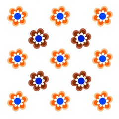 The original flower icon. Repeating floral patterns.