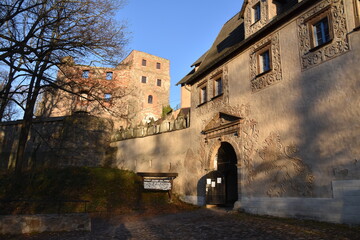 Zamek Grodno, Zagorze Slaskie, sredniowieczna twierdza na Dolnym Slasku,  - obrazy, fototapety, plakaty
