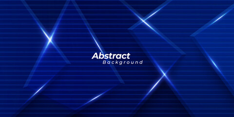 Abstract 3D blue vector background.