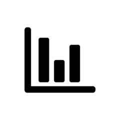 Analysis bar chart icon