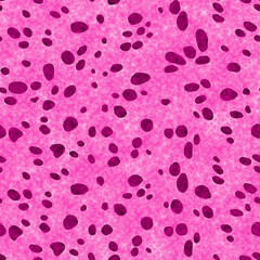 Abstract modern dalmatian fur seamless pattern. Animals trendy background. Pink decorative vector illustration for print, card, postcard, fabric, textile. Modern ornament of stylized skin