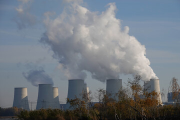 Kühltürme vom Kraftwerk in Jänschwalde
