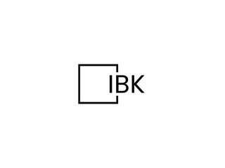 Obraz premium IBK letter initial logo design vector illustration