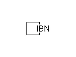 Obraz premium IBN letter initial logo design vector illustration