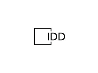 IDD letter initial logo design vector illustration