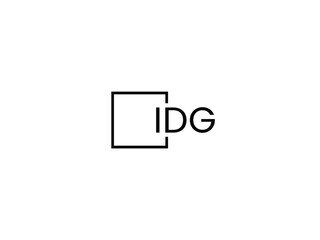 IDG letter initial logo design vector illustration