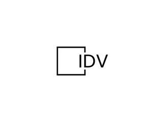 IDV letter initial logo design vector illustration