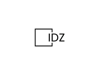 IDZ letter initial logo design vector illustration