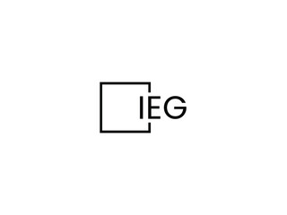 Fototapeta premium IEG letter initial logo design vector illustration