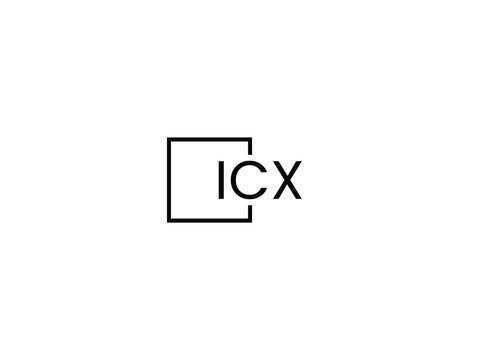 ICX letter initial logo design vector illustration