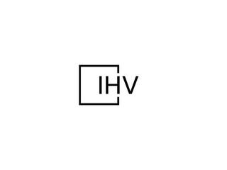 IHV Letter Initial Logo Design Vector Illustration