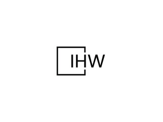Fototapeta premium IHW Letter Initial Logo Design Vector Illustration