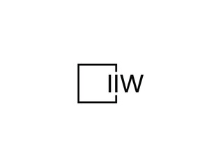 IIW Letter Initial Logo Design Vector Illustration