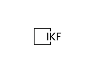 IKF Letter Initial Logo Design Vector Illustration