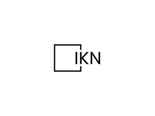 IKN Letter Initial Logo Design Vector Illustration