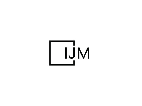 IJM Letter Initial Logo Design Vector Illustration