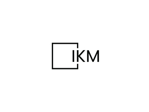 IKM Letter Initial Logo Design Vector Illustration