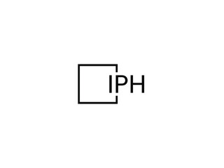 IPH Letter Initial Logo Design Vector Illustration