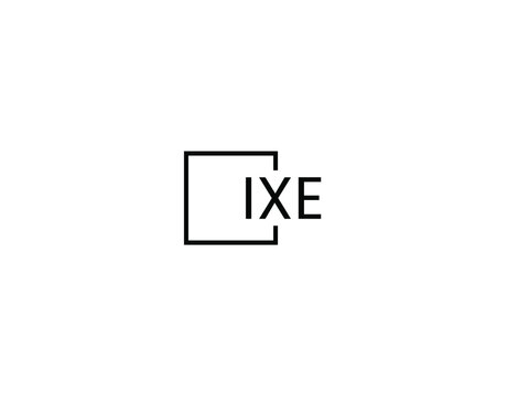 IXE Letter Initial Logo Design Vector Illustration