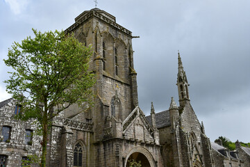 Locronan; France - may 16 2021 : picturesque old village