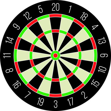 Dartboard Steeldart Vector