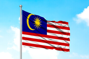 Malaysia Flying Flag