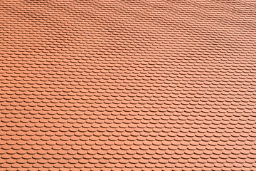 Fläche mit rotbraunen Dachschindeln