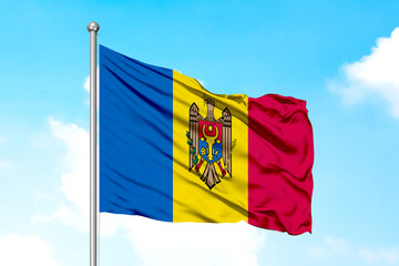 Moldova Flying Flag
