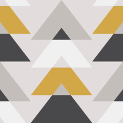 Cute Scandinavian geometric seamless pattern in neutral colors