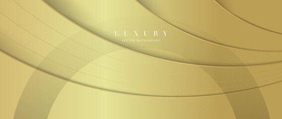 Luxury gold background vector. Abstract white and golden lines background with glow effect. Modern style wallpaper for poster, ads, sale banner, business presentation and packaging design.