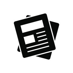 Magazine icon vector graphic
