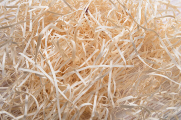 Natural filling packaging material, textured background