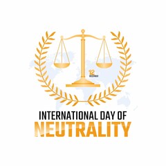 vector graphic of international day of neutrality good for international day of neutrality celebration. flat design. flyer design.flat illustration. - obrazy, fototapety, plakaty