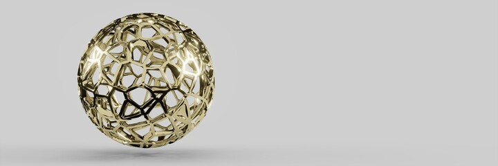 Abstract three-dimensional background. Futuristic concept. 3d render