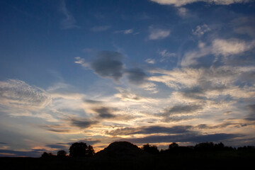 Summer evening sky, Czech Republic