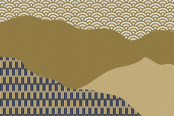 Japanese background with traditional pattern.