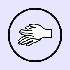 Flat design vector illustration. step 1 of 7 how to wash your hands properly