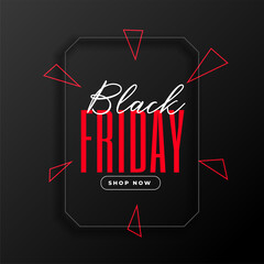 stylish black friday shopping banner design